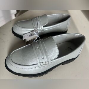 GAP Gray Silver Loafers